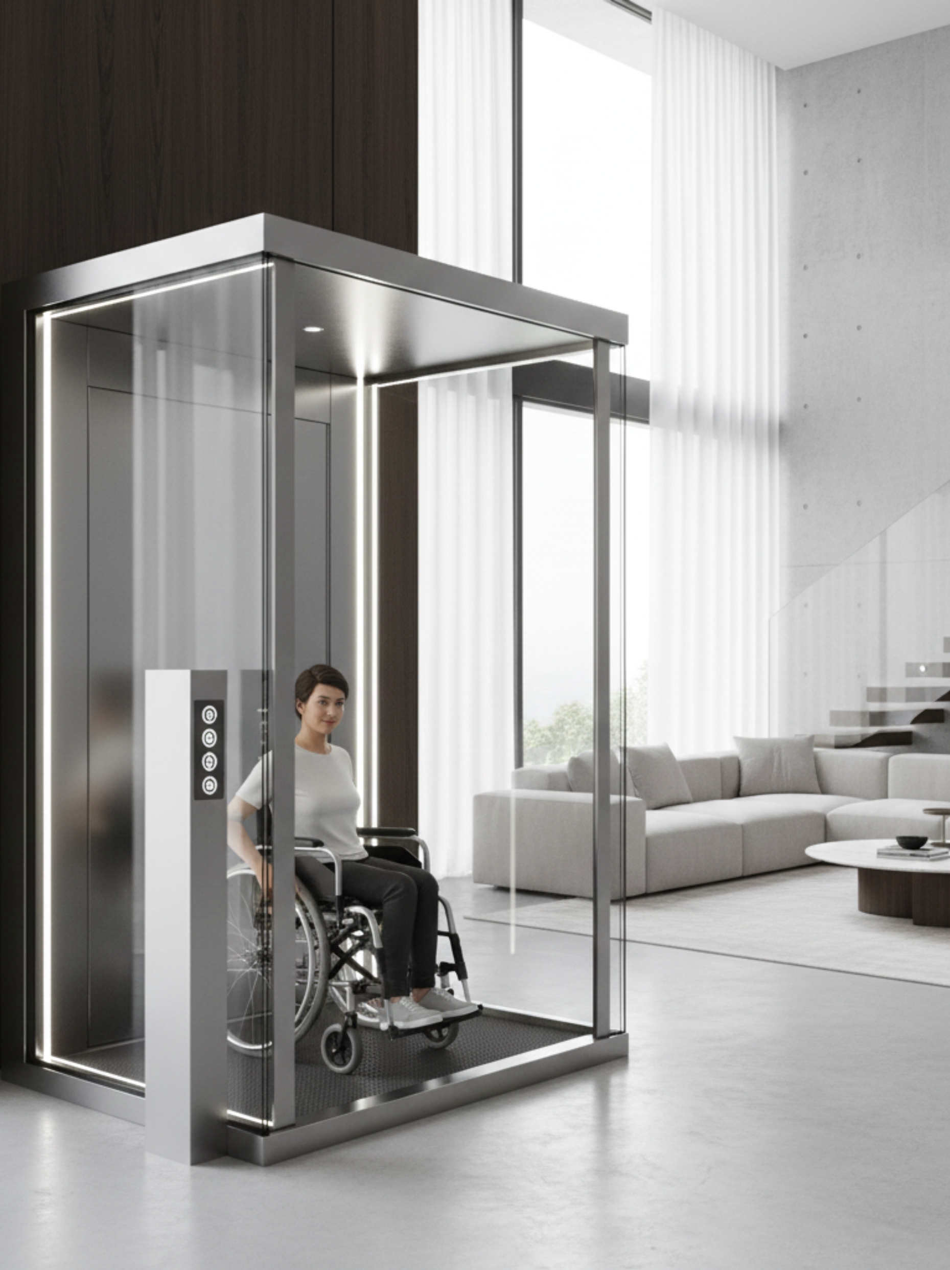Wheelchair accessible lift with smooth and reliable operation
