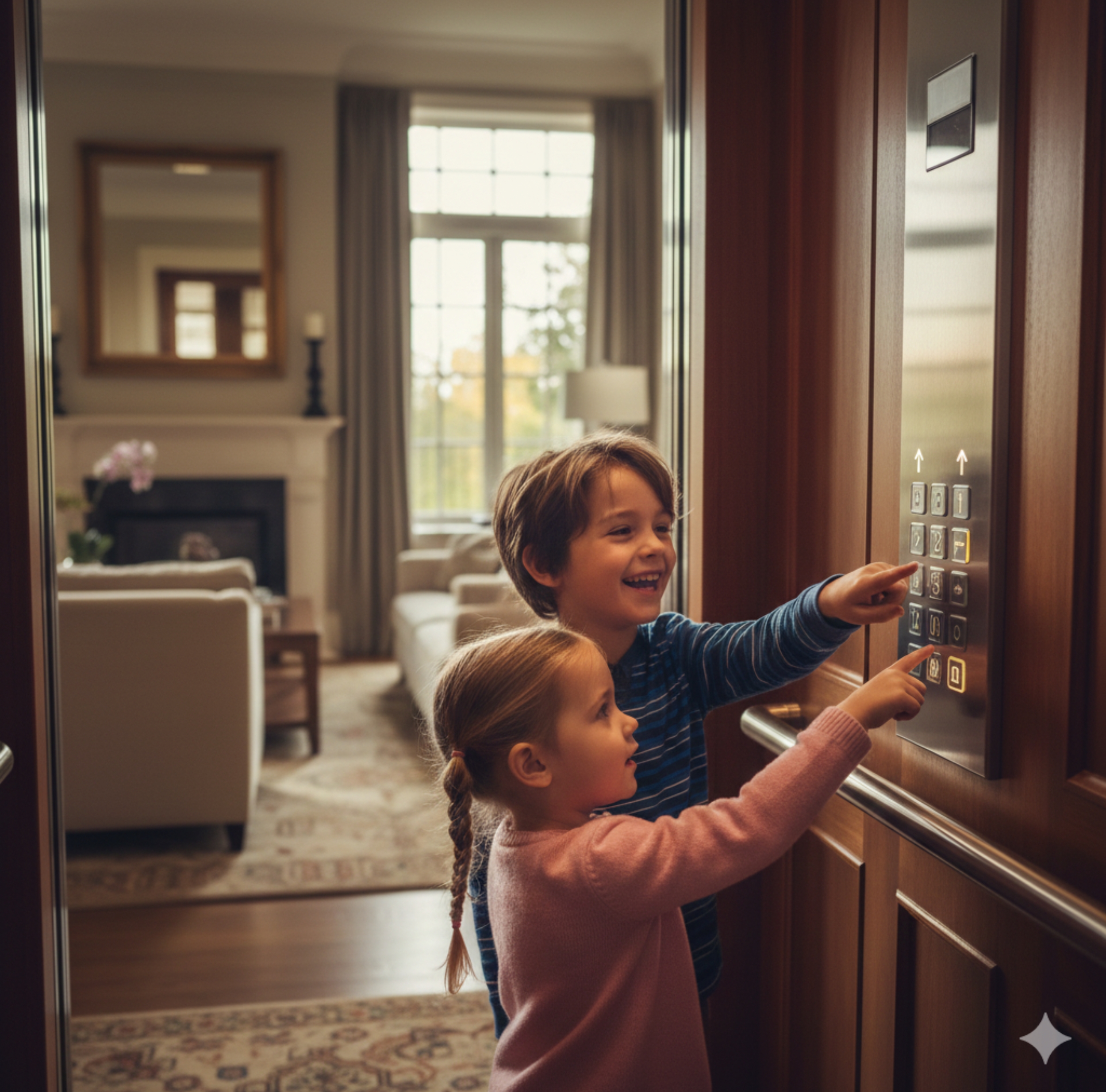 Premium home elevator in UAE with sleek interiors and smooth operation