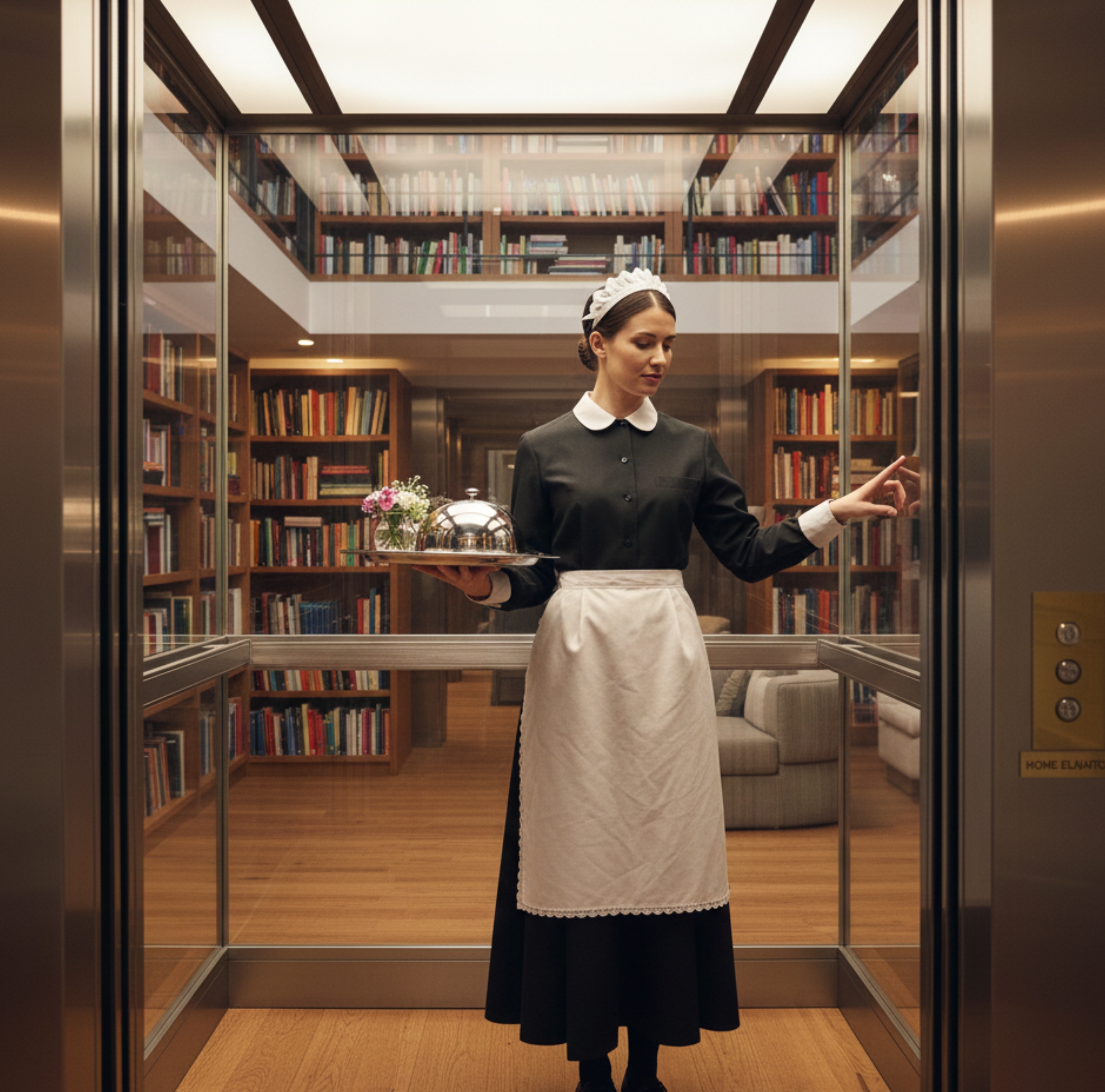 Modern home elevator in Abu Dhabi for residential use