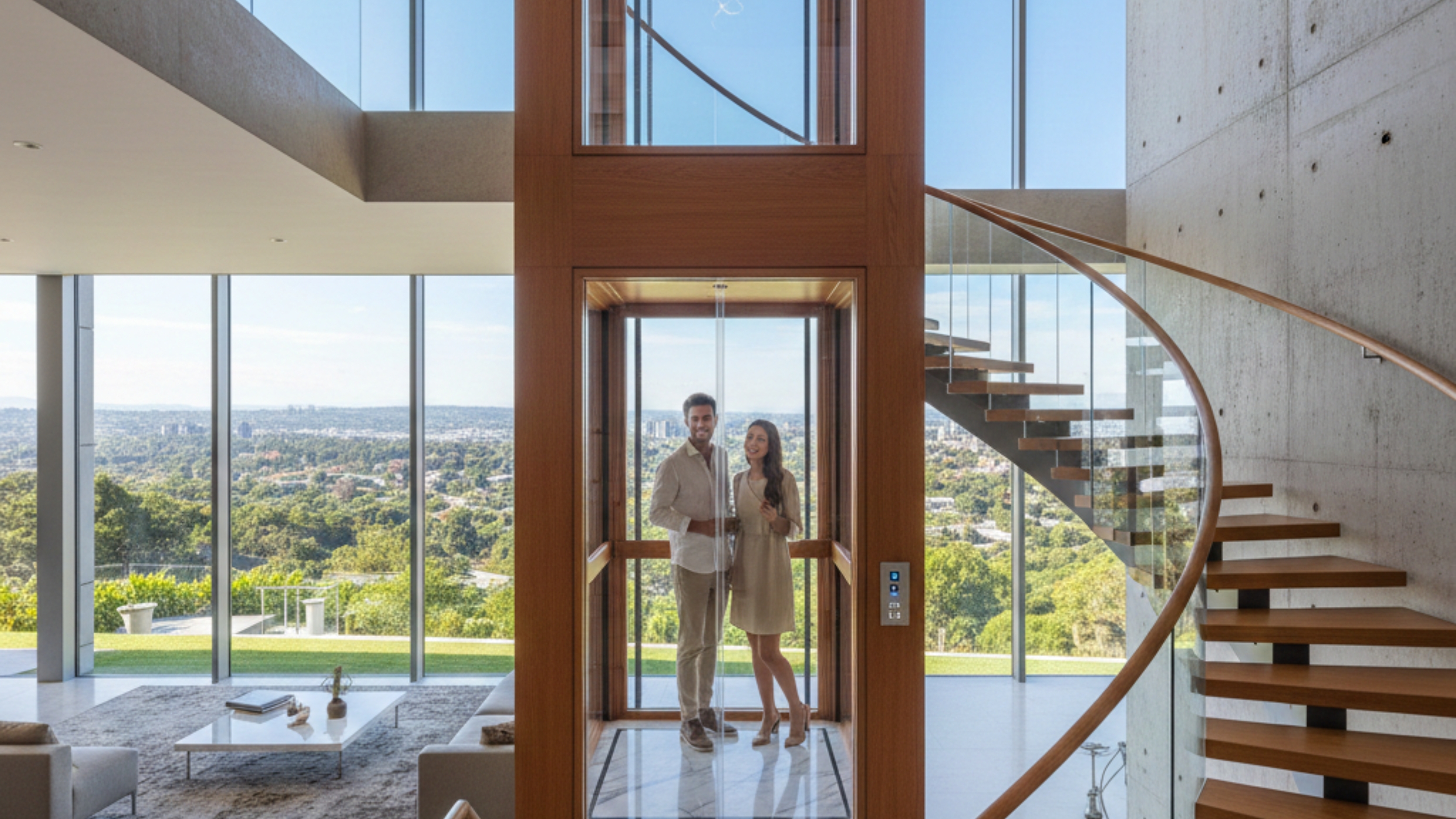 High-quality home elevator for residential use in Ajman