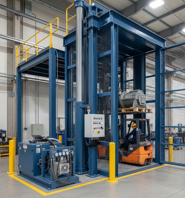 custom built cargo elevator