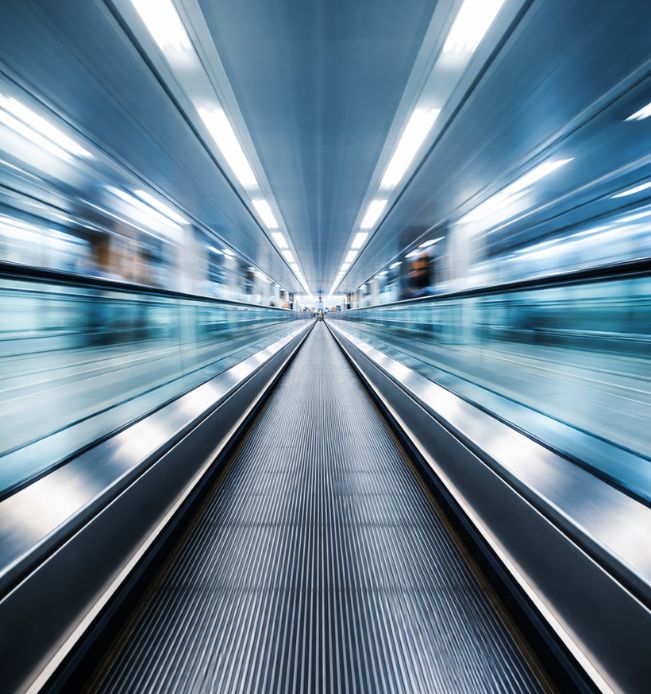 high speed moving walkway