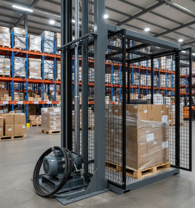 hydraulic cargo elevator