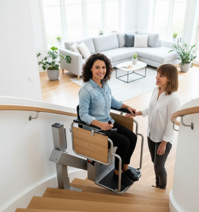 inclines wheelchair lift