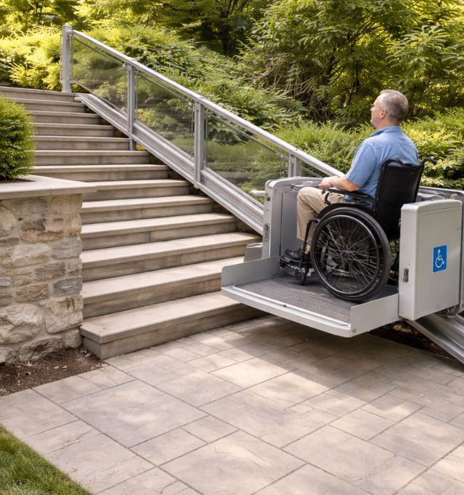 outdoor wheelchair lift