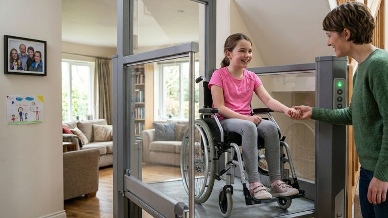 wheelchair platform lift for home