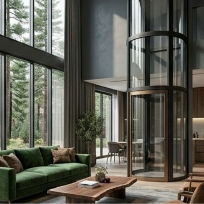 Double-height living spaces