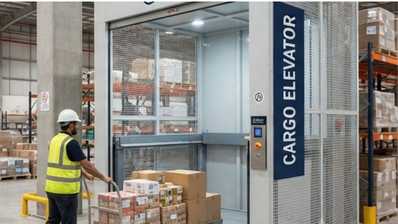 cargo elevator in industry uae