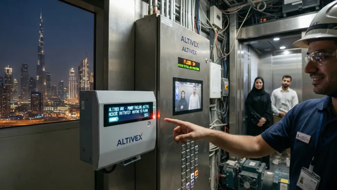 automatic rescue device in elevators