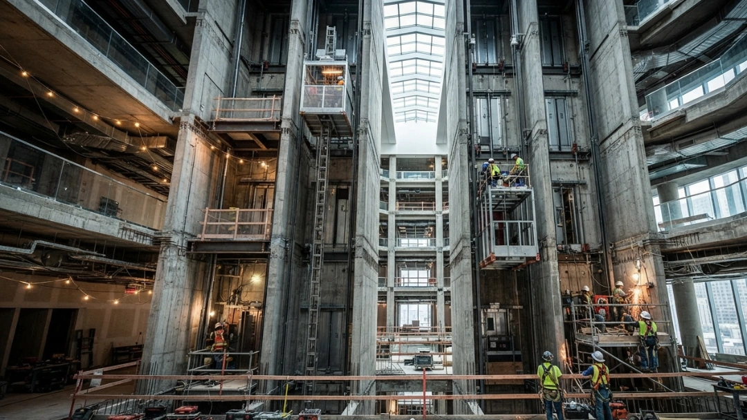 commercial elevator shaft dimensions