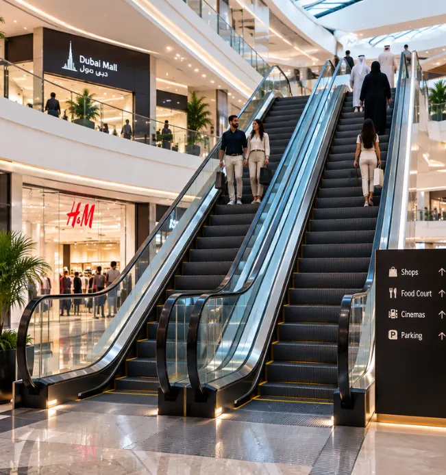 Shopping Mall Escalator in UAE 